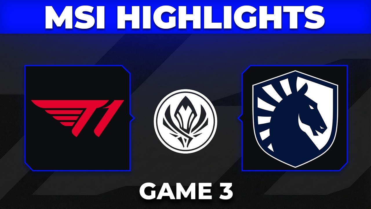 T1 vs TL Game 3 Highlights | MSI 2026 Play-In | T1 vs Team Liquid background