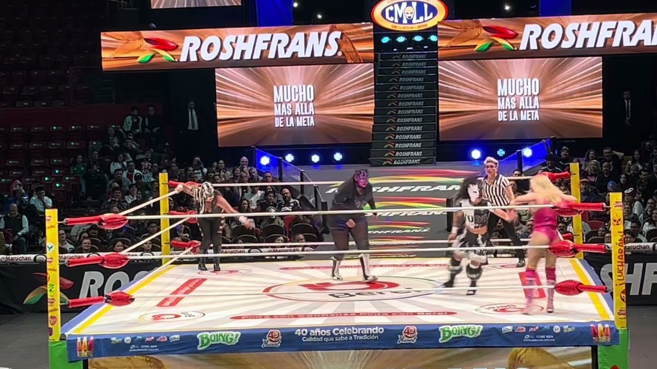 CMLL: Skadi y Kira 🆚 Metálica y Candela background