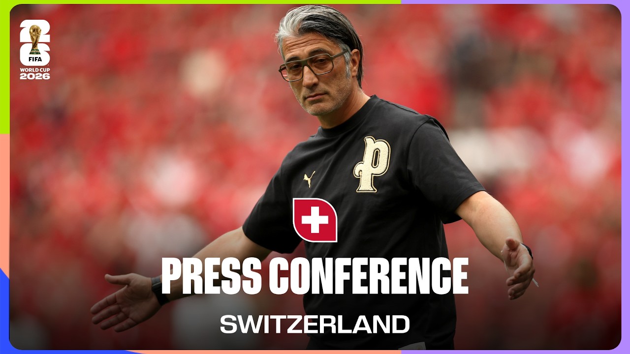 Switzerland On Playing Algeria | Murat Yakin & Breel Embolo Takes Questions background