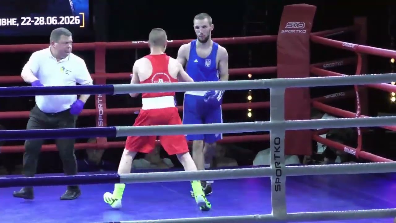 Maksym Rudyk vs. Ruslan Bednychenko Ukraine National Championships 2026 Final (50kg) background