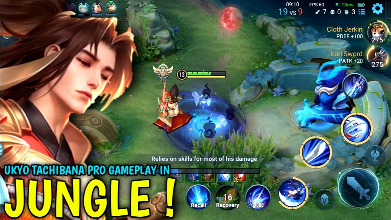 11 KILL ! Ukyo Tachibana Pro Gameplay In Jungle | Aggressive Gameplay - Honor Of Kings background