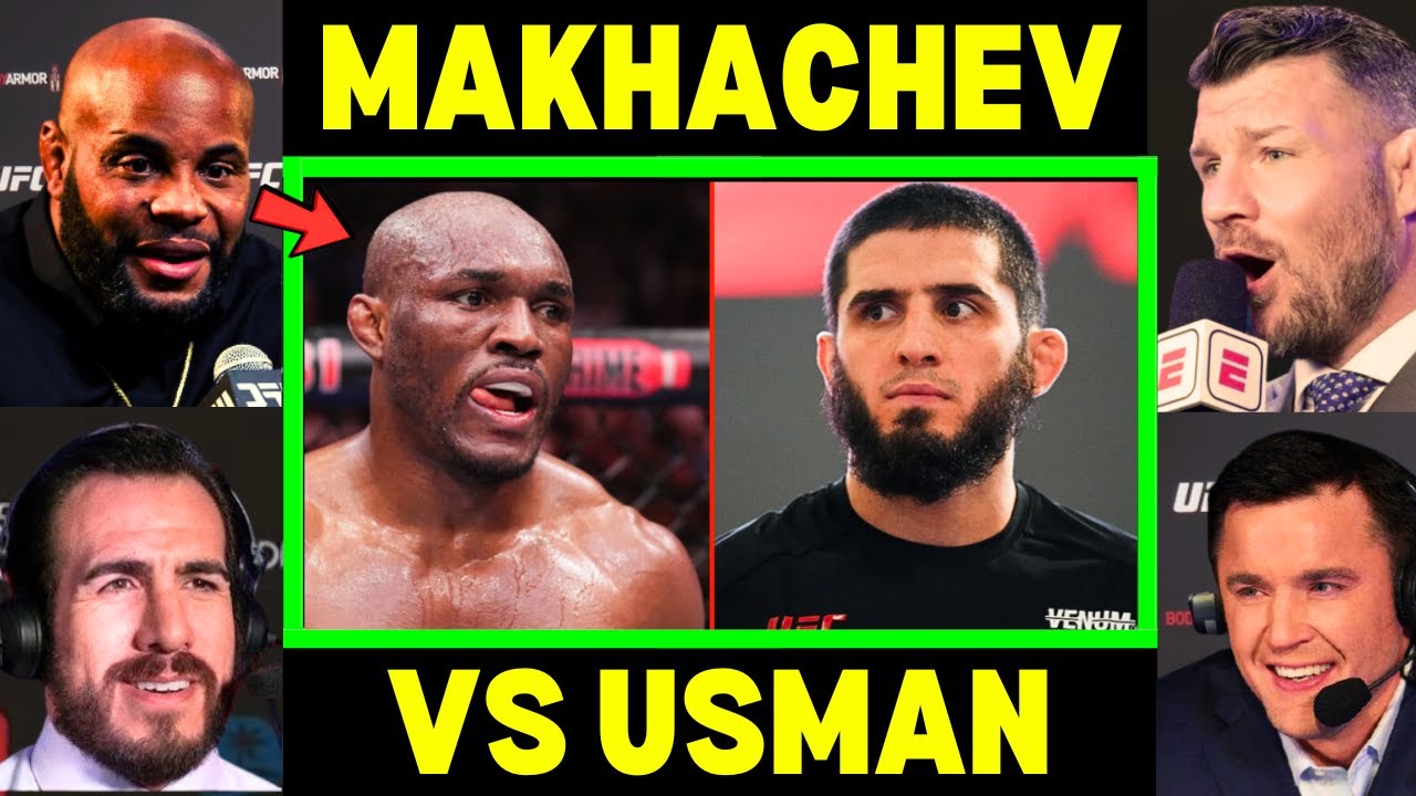 UFC Fighters 'Discuss' Kamaru Usman vs Islam Makhachev.. background