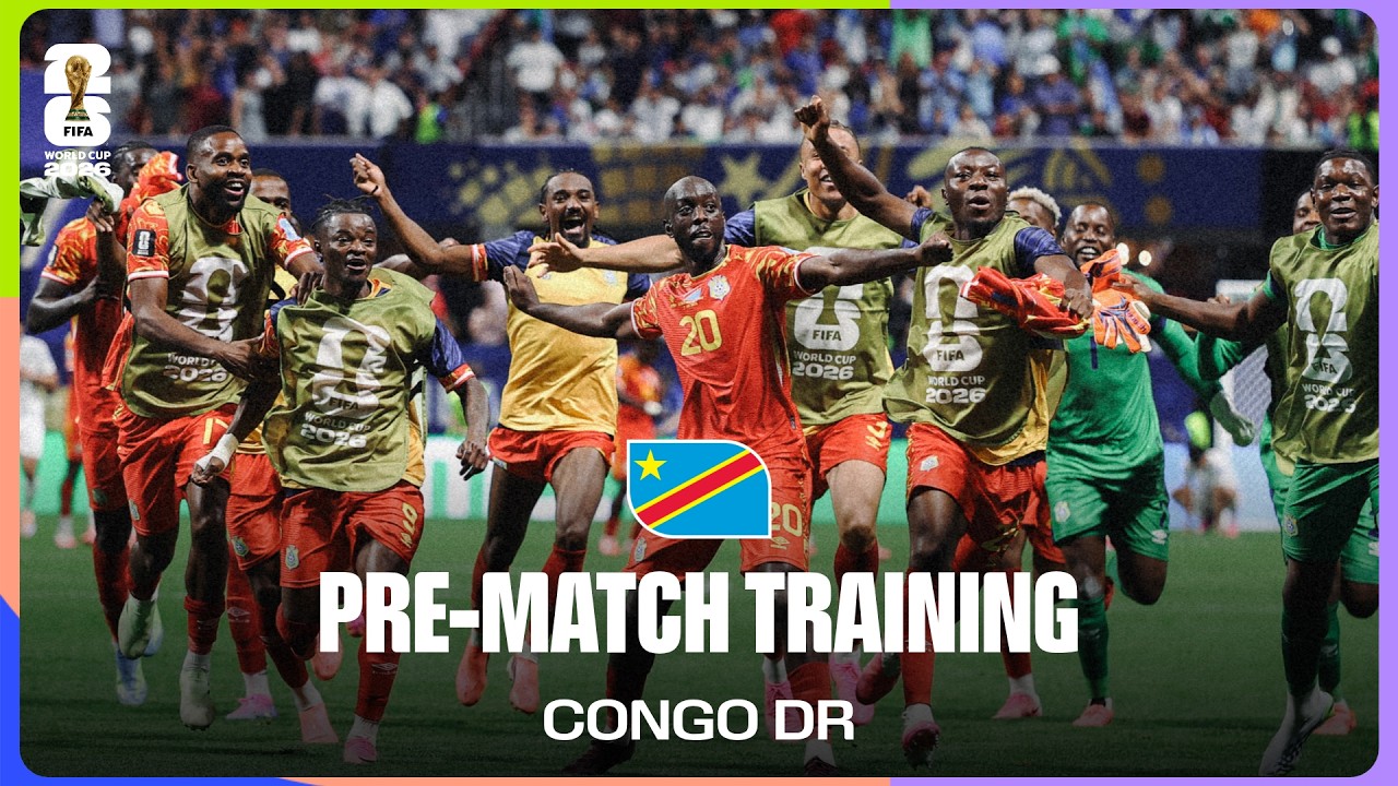 Congo DR Train Before England | FIFA World Cup 2026™ background