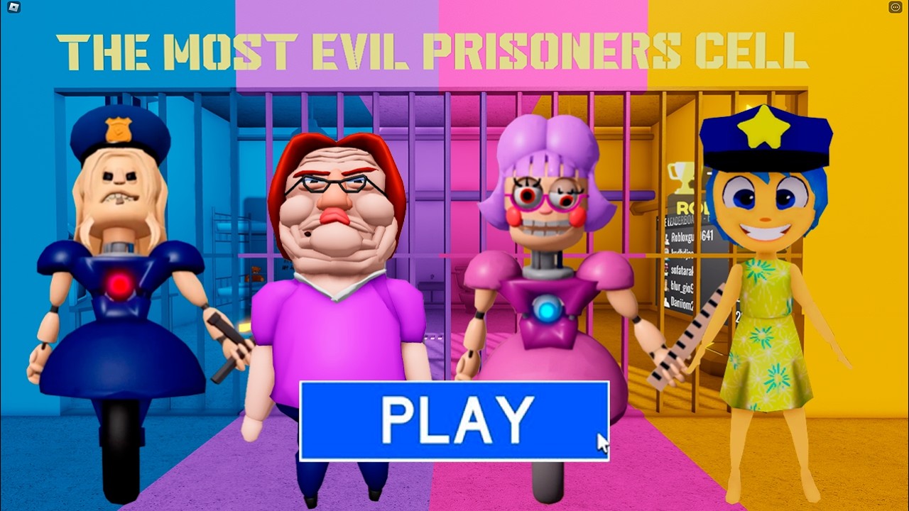 POLICE VS BETTY VS ANI-TRON VS JOY? OBBY Full Gameplay #roblox background