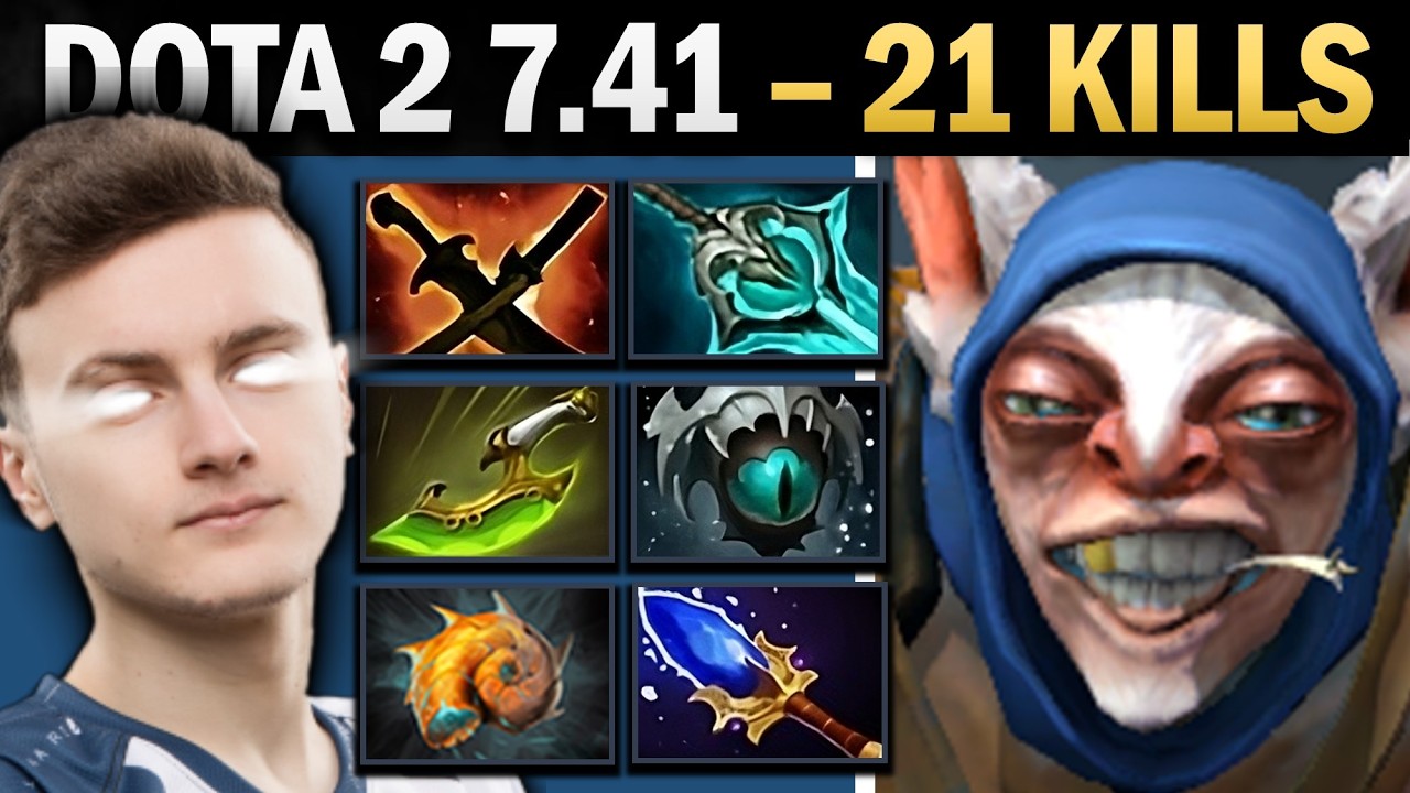 Meepo Dota 2 7.41 with 21 Kills and SNY - Dota Gameplay background