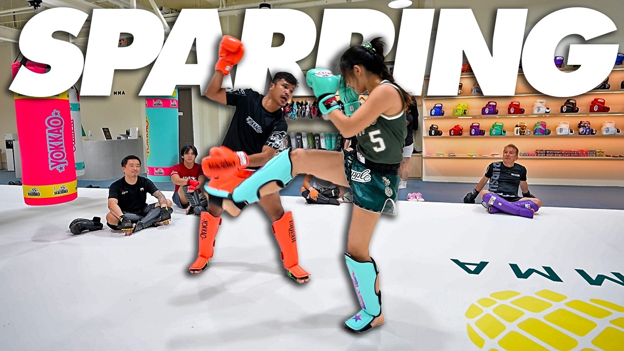 SUPERLEK vs Seminar Students | Singapore Sparring Pineapple MMA background