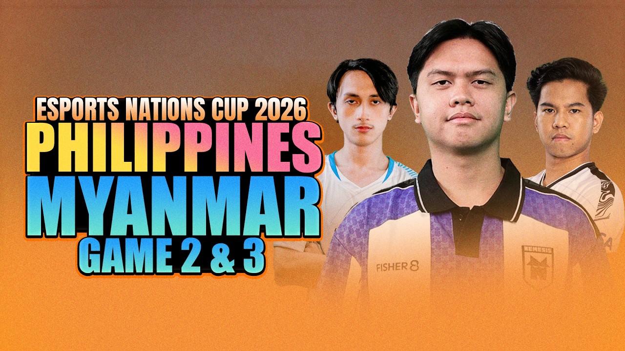 PHILIPPINES vs MYANMAR GAME 2 & 3 - WATCH PARTY WITH JG & TEEHEE - ENC 2026 Qualifiers background