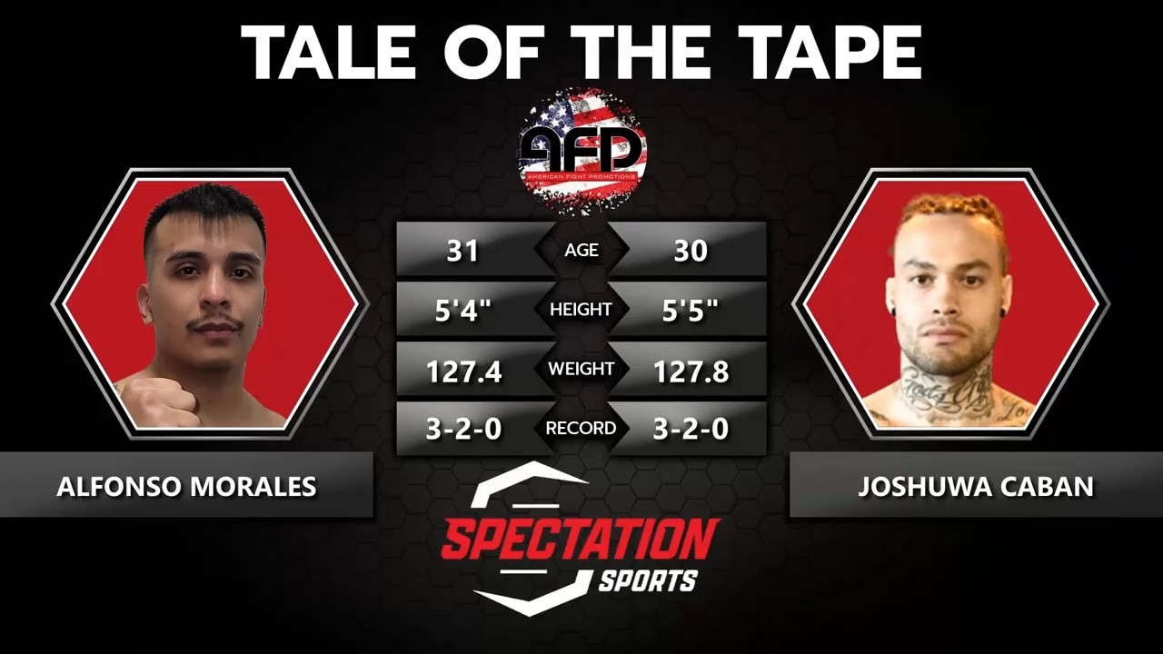 Alfonso Morales vs Joshuwa Caban - AFP 7 background