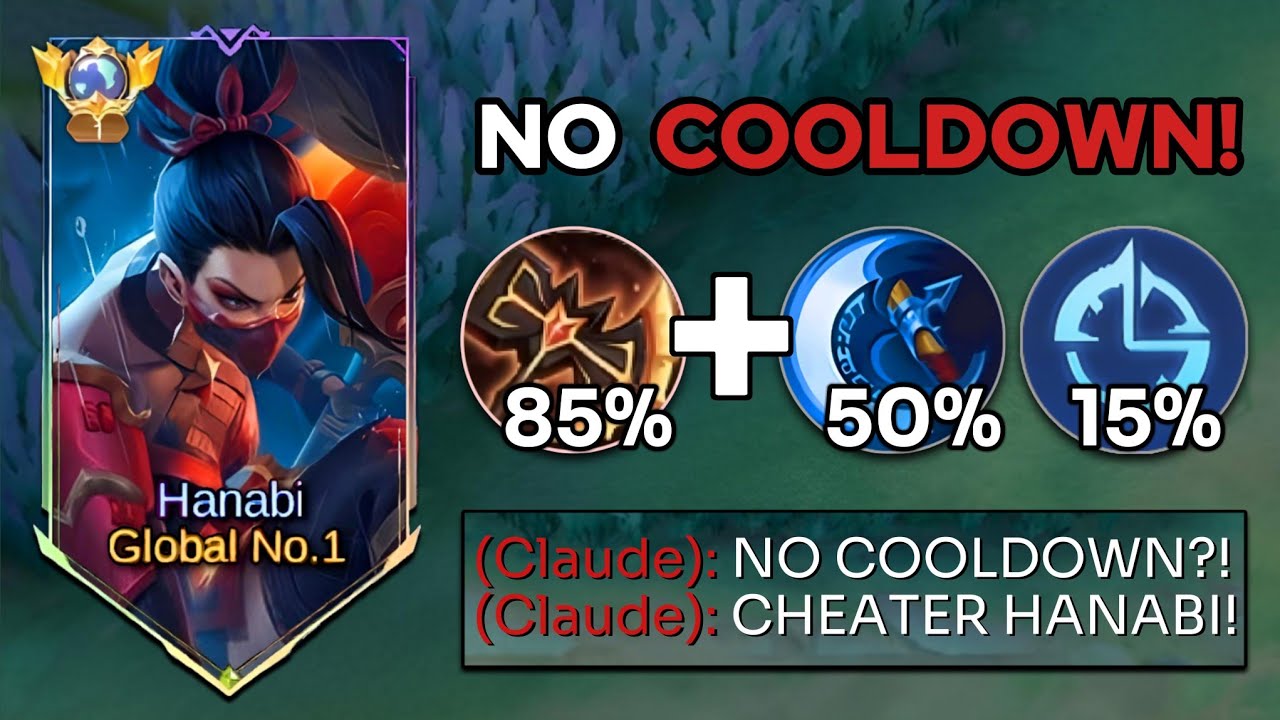 HANABI NEW NO COOLDOWN & CRIT TRUE DAMAGE BUILD đ!! 100% BROKEN - MLBB. background