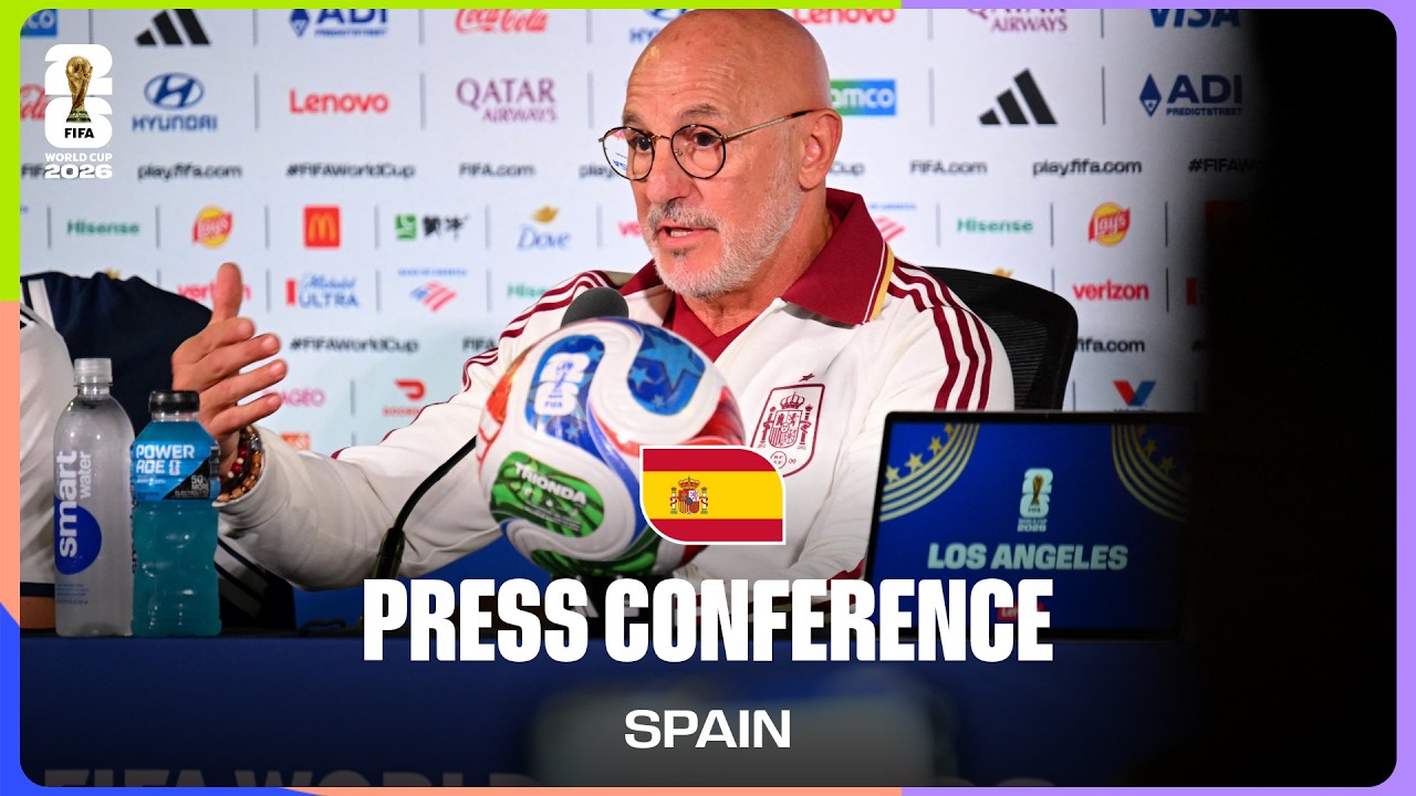 Spain On Playing Austria | Luis de la Fuente Takes Questions background