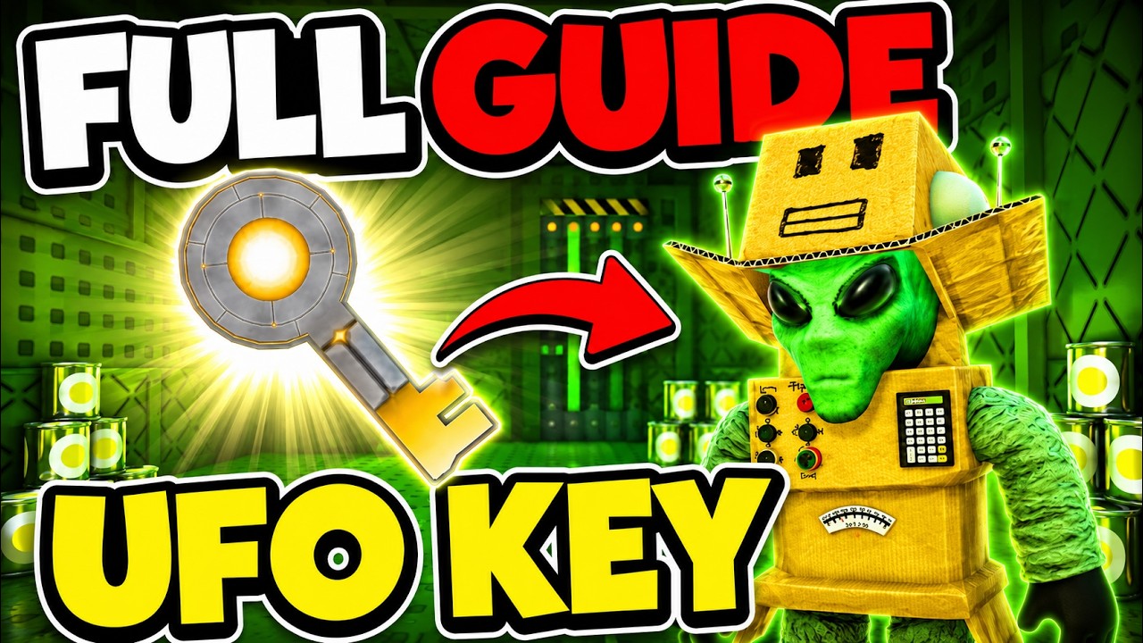 How To GET UFO KEY in SELL LEMONS! (Full Sell Lemons Alien UFO Maze Guide) Roblox background