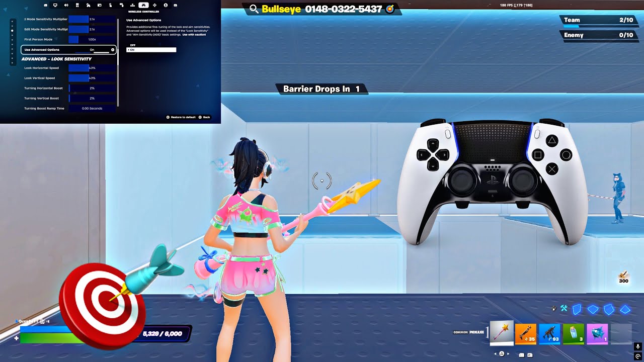 PS5 Controller ЁЯдп Fortnite Piece Control 2v2 ЁЯОп Gameplay ЁЯПЖ (180FPS) + *Best* Controller Settings ForЁЯОп background