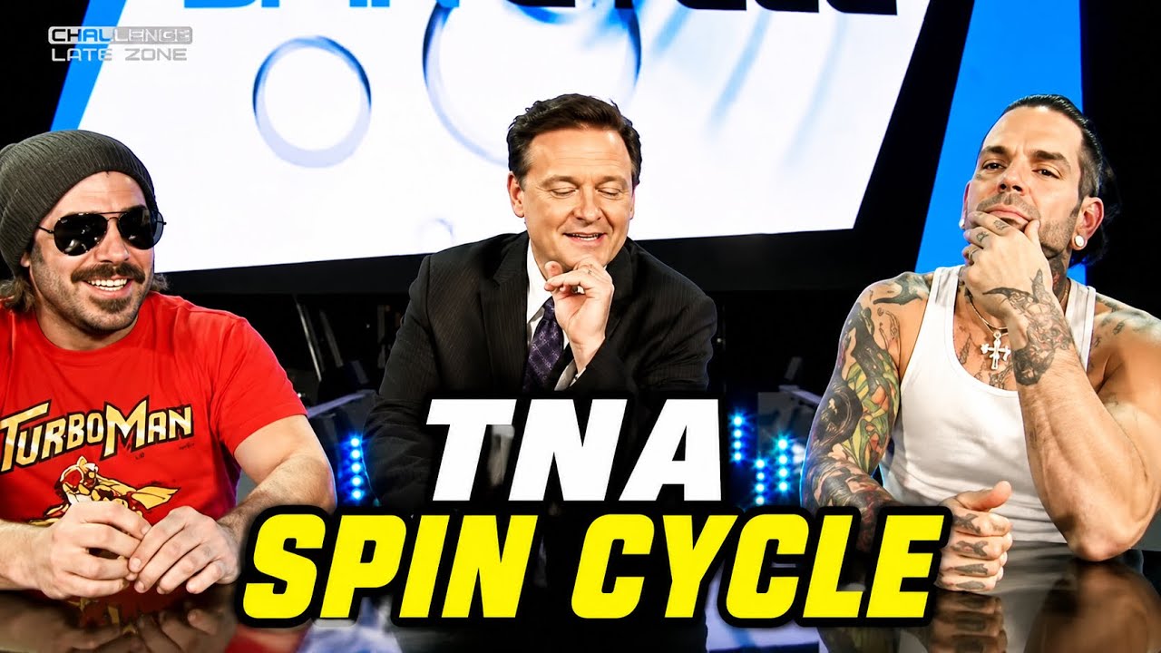 Joey Ryan, Jeff Hardy, Al Snow & Matt Morgan | TNA Spin Cycle with Jeremy Borash background