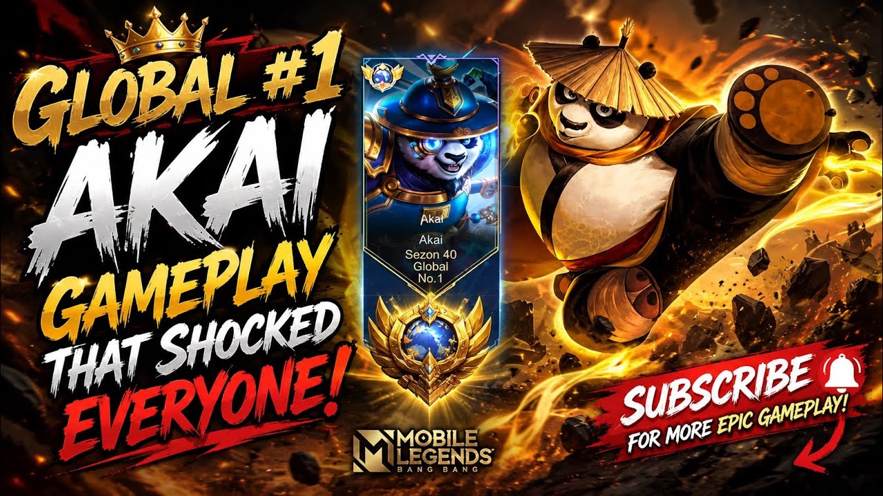GLOBAL #1 Akai Gameplay That Shocked Everyone! MLBB background
