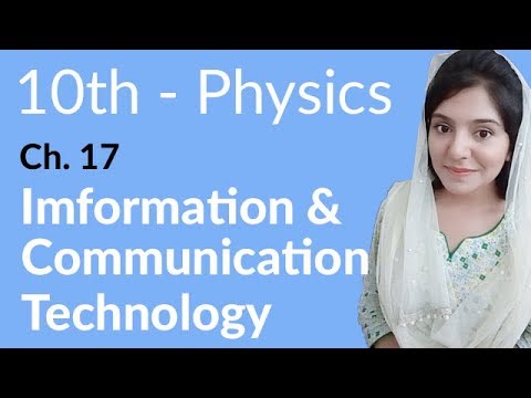 10th Class Physics Chapter 8 - Information and Communication Technology - Class 10th Physics Chapter 17 - Physics Class 10th Chapter 8 background