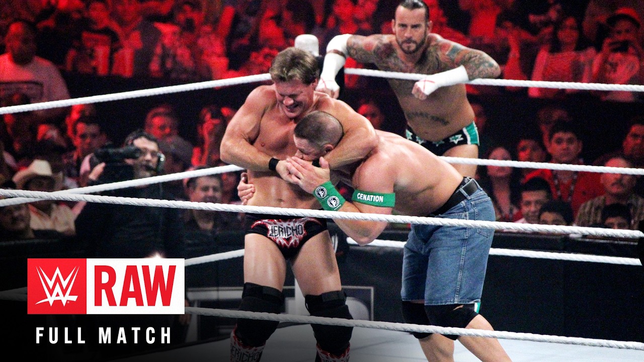 FULL MATCH: CM Punk & John Cena vs. Chris Jericho & Daniel Bryan: Raw, July 2, 2012 background