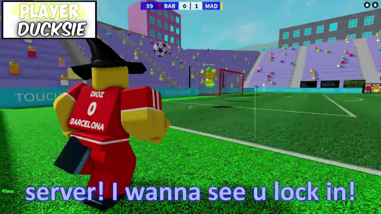 I Competed in El Clasico in Roblox Touch Football! (Barcelona vs Real Madrid) background