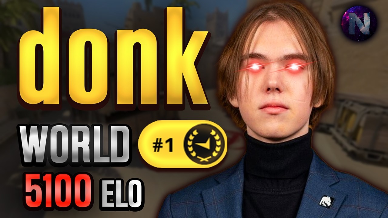 DONK Makes FACEIT Rank #1 Look EASY! donk POV with COMMs (Mirage) background