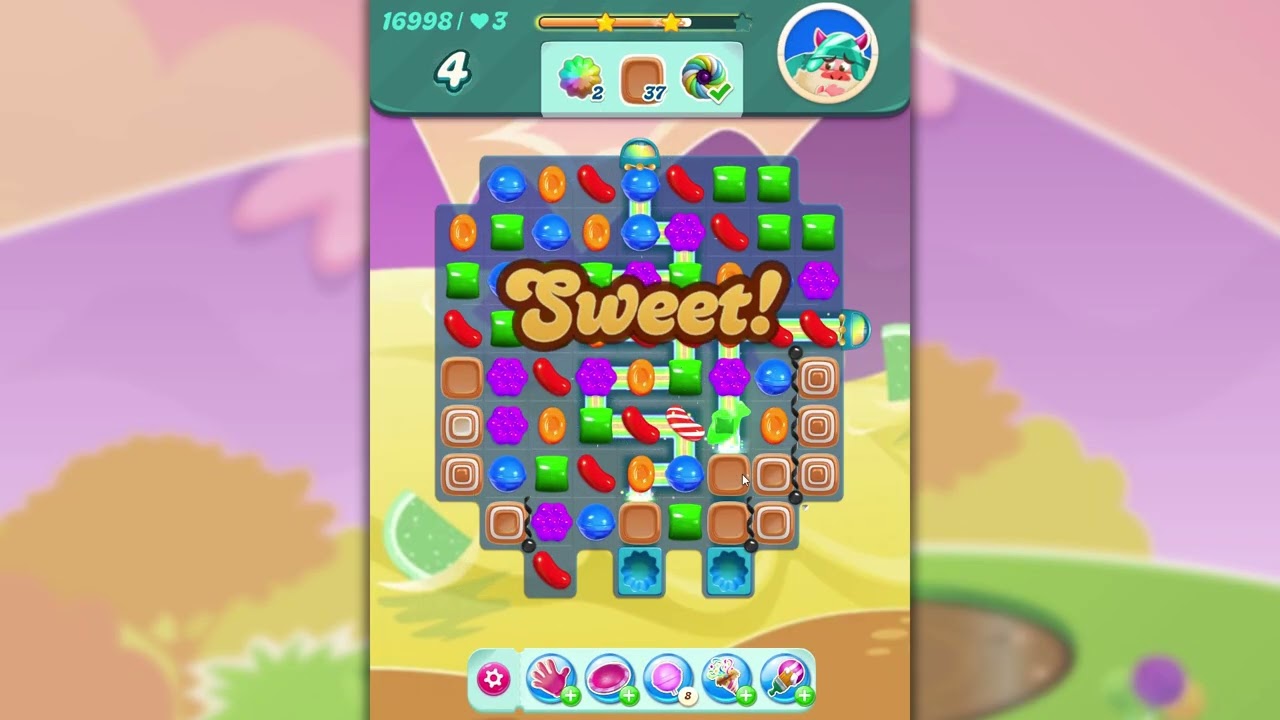Candy Crush Saga Level 16998 background