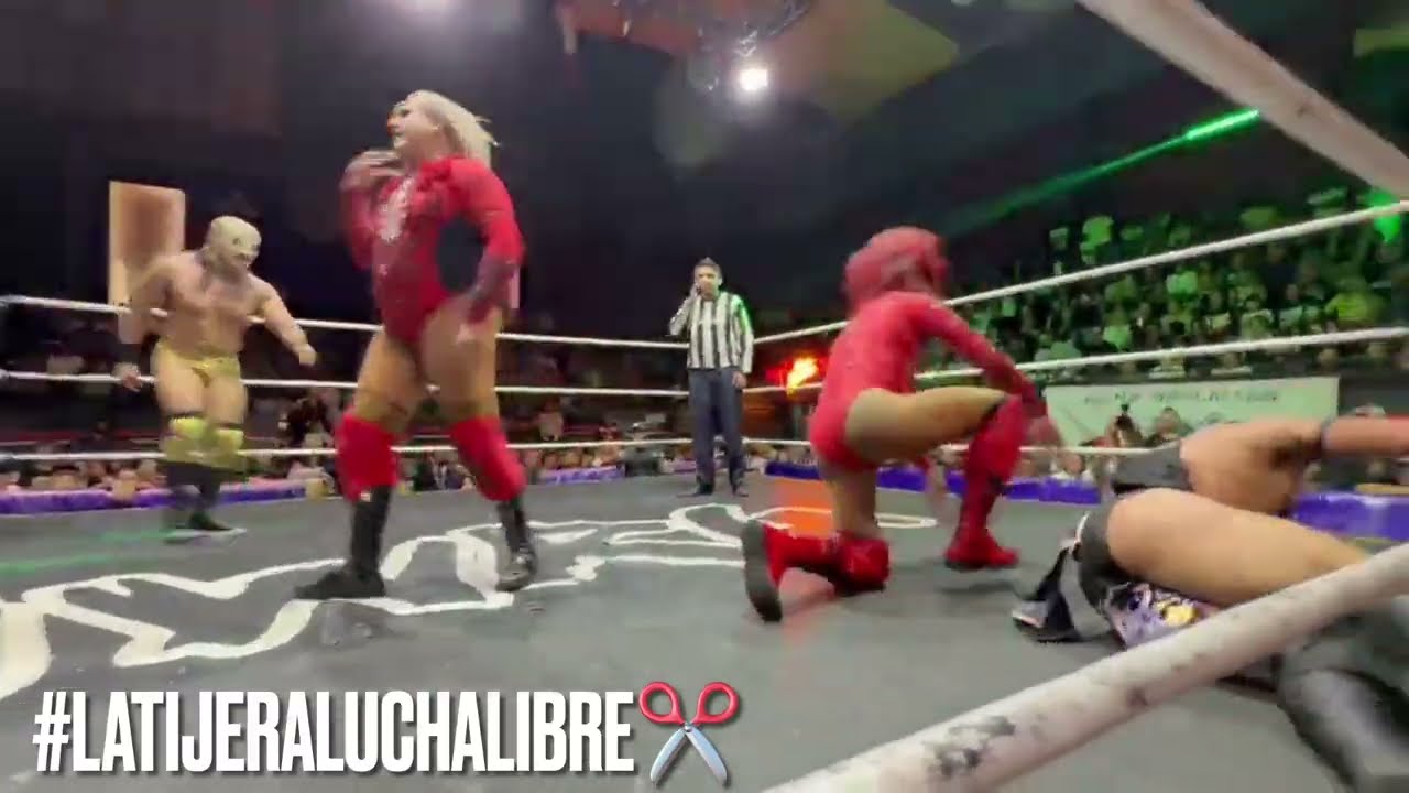 Shotas y “Cuerpowers” Diva Salvaje y Jessy Ventura 🆚 Aquiles y Tonalli en la Arena Naucalpan background