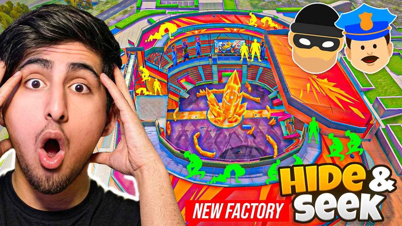 Finally New Factory Hide And SeekЁЯШНЁЯШ▒30 Noobs Vs 1 Pro - Free Fire background