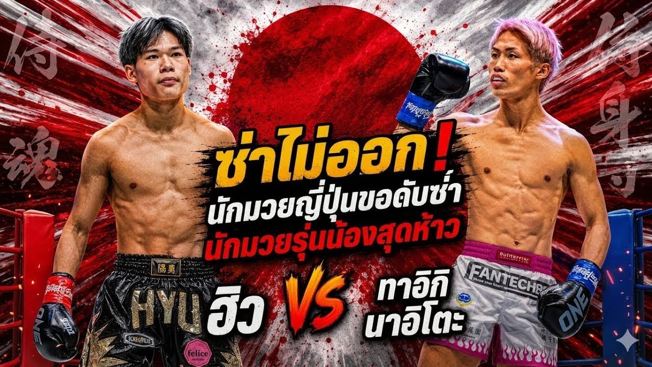 ซ่าไม่ออก! นักมวยญี่ปุ่นขอดับซ่านักมวยรุ่นน้องสุดห้าว ทาอิกิ นาอิโตะ vs ฮิว