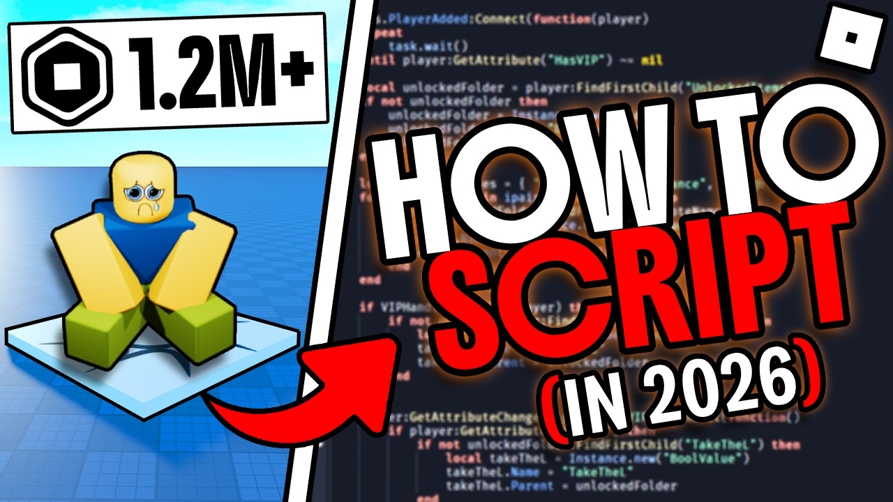 How To Start Scripting On Roblox in 2026 (Beginners Guide) background