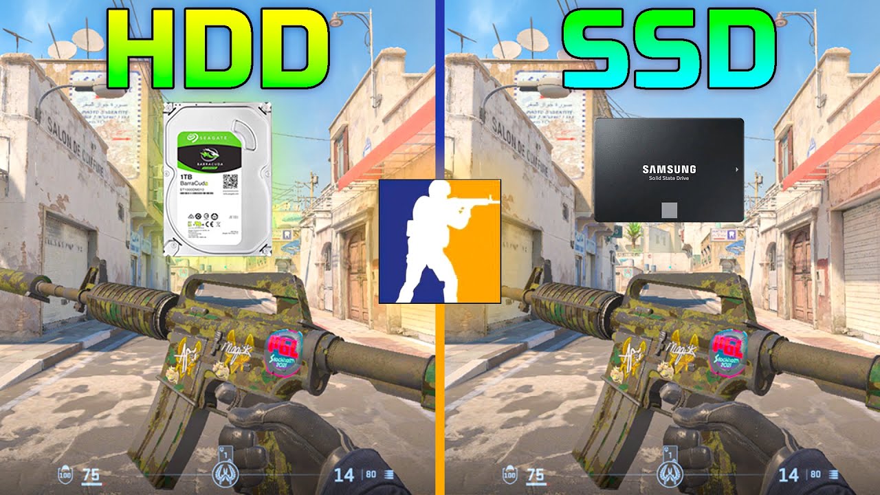 Counter-Strike 2 | HDD vs SSD - Boot Time, Speed, FPS Comparison background