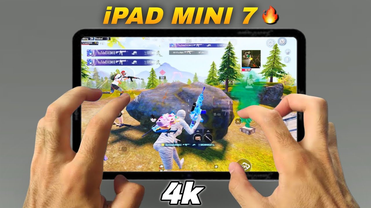iPAD MINI 7 PUBG/BGMI TESTЁЯФеA17 Pro Bionic chipЁЯШН || FULL GYRO + 6 FINGER GAMEPLAY background