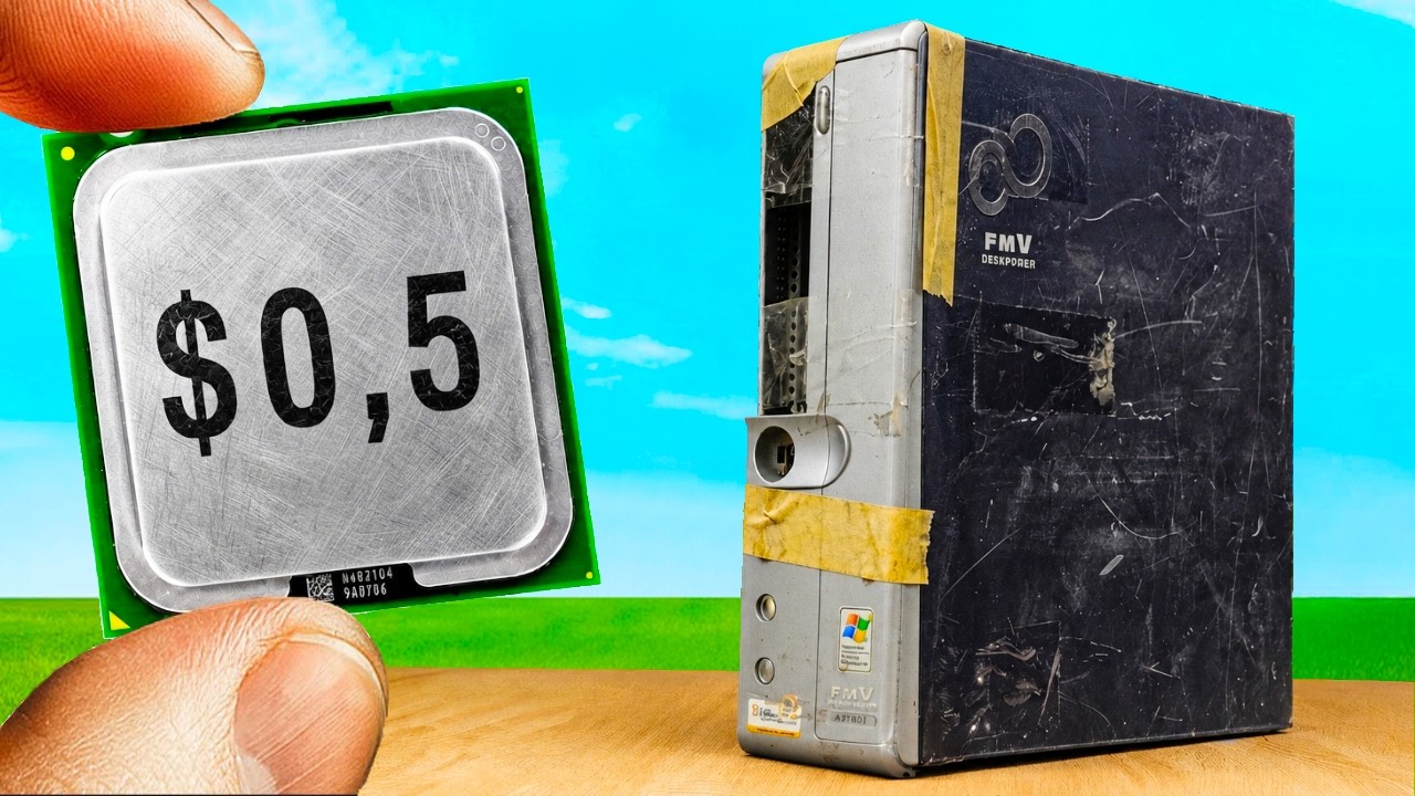 Can A $0,5 PC RUN Minecraft?! background