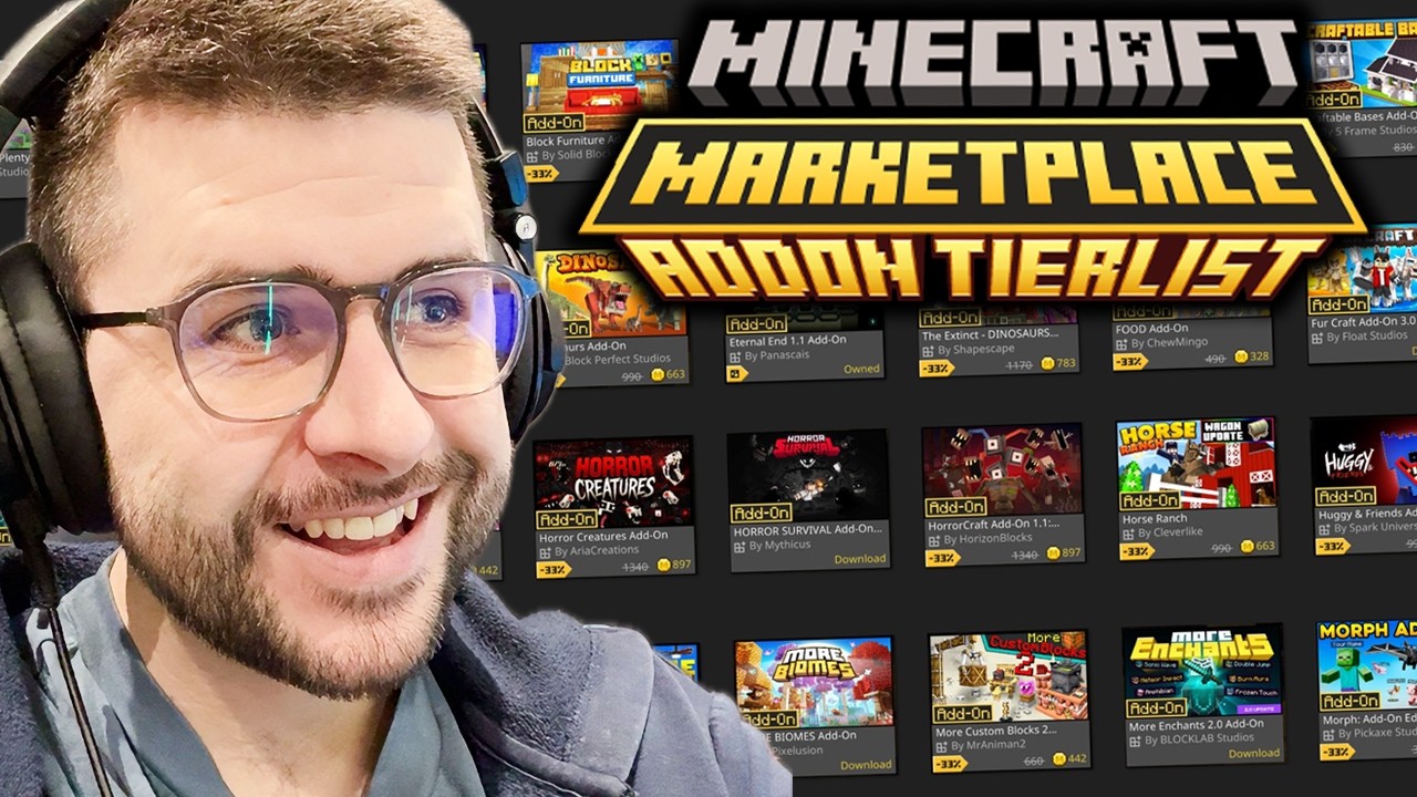 I Ranked EVERY Minecraft Marketplace Add-On in the Summer Sale! background