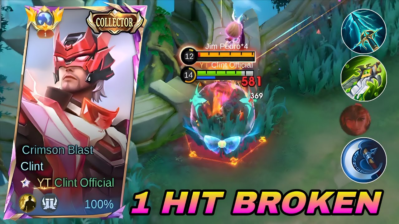 GLOBAL CLINT BEST 1 HIT BUILD 2026!! (100% BROKEN) - MLBB background