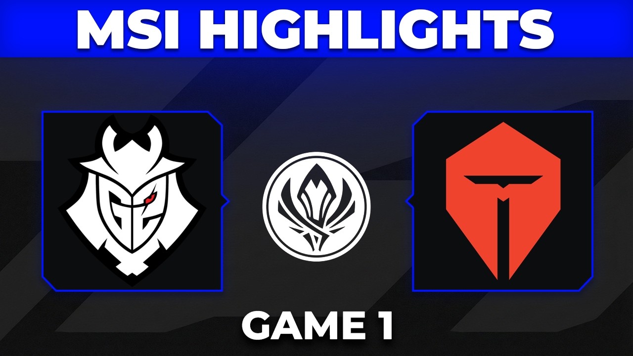 G2 vs TES Game 1 Highlights | MSI 2026 Bracket Stage | G2 Esports vs Top Esports background