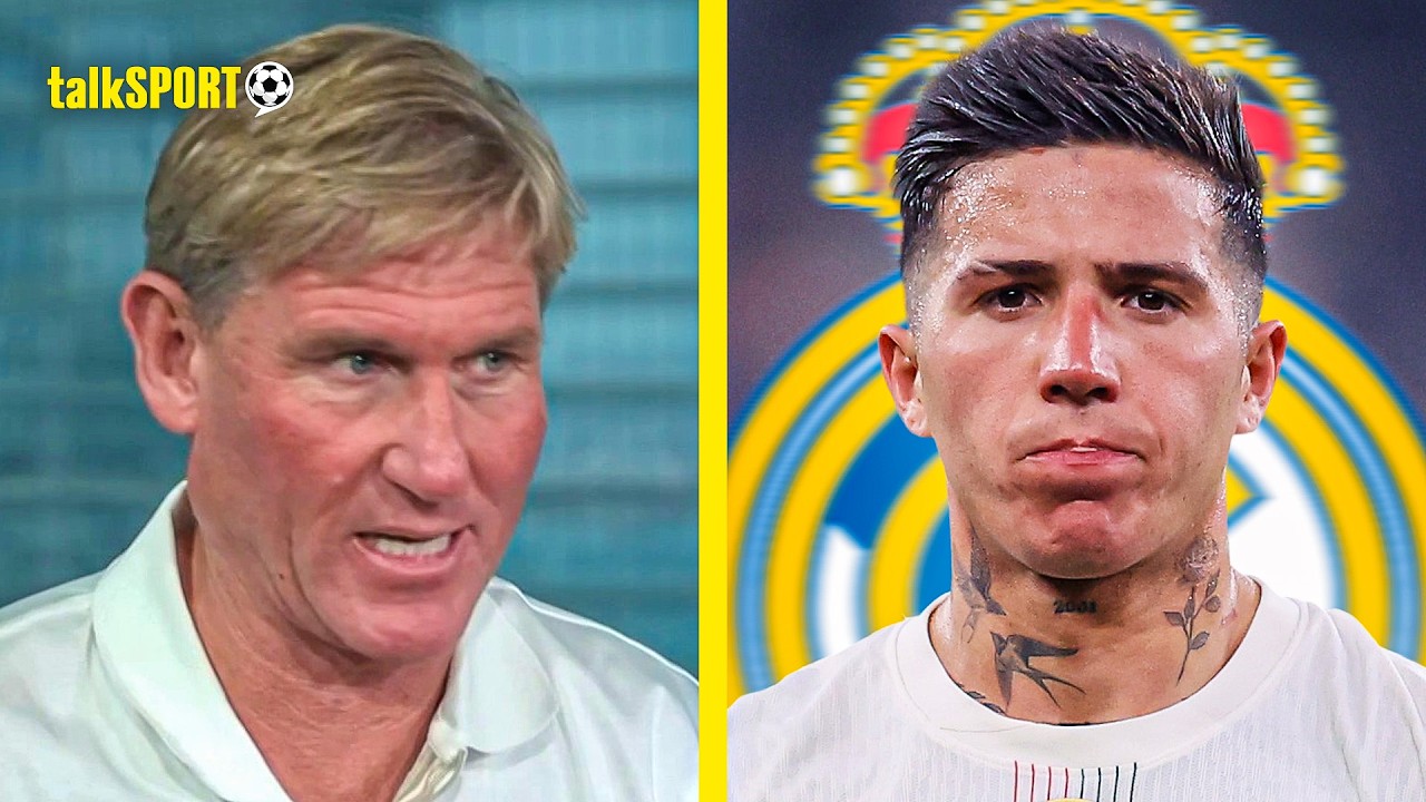 Simon Jordan EXPLAINS why Real Madrid have DENIED INTEREST in Chelsea's Enzo Fernandez! background
