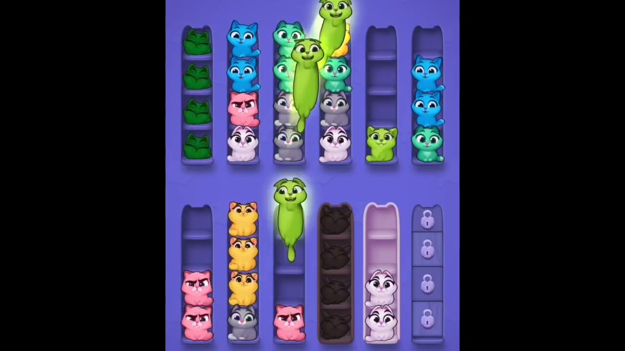Cat Sort 🐱 Gameplay and Walkthrough 🎮 Android 📱 iOS 📱 #shorts #fun #gaming #asmr background