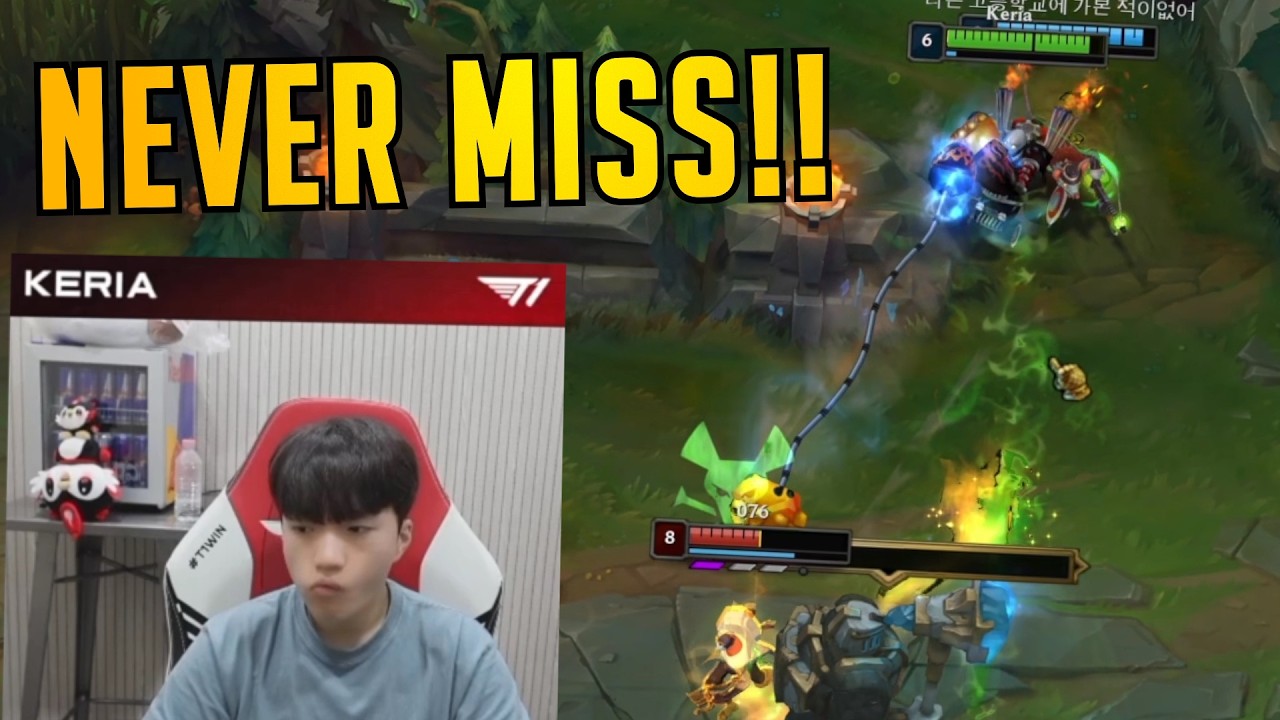 T1 Keria Blitzcrank DOES NOT MISS! - HIGH ELO KR Pros SoloQ Highlights background