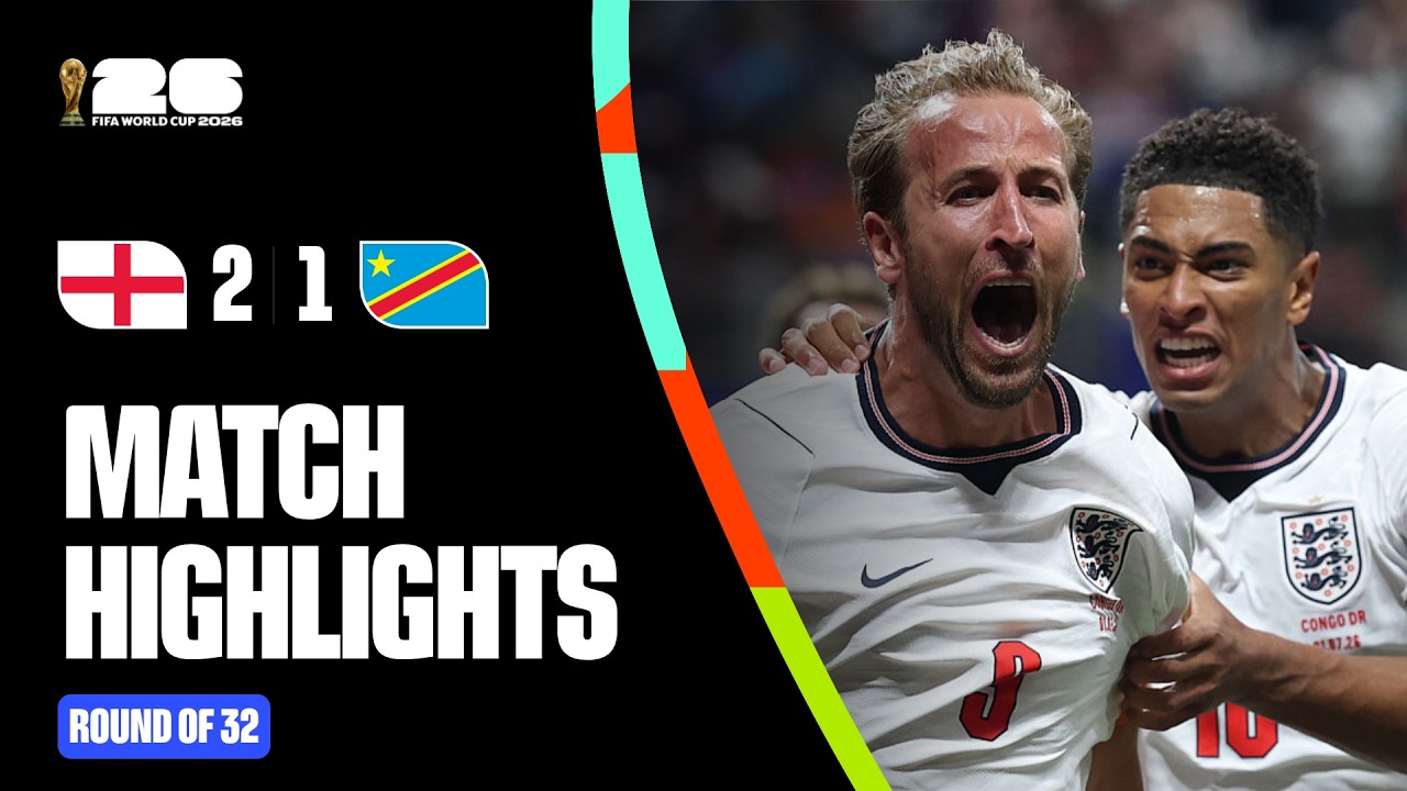 Highlights | England 2-1 Congo DR | FIFA World Cup 2026™ background