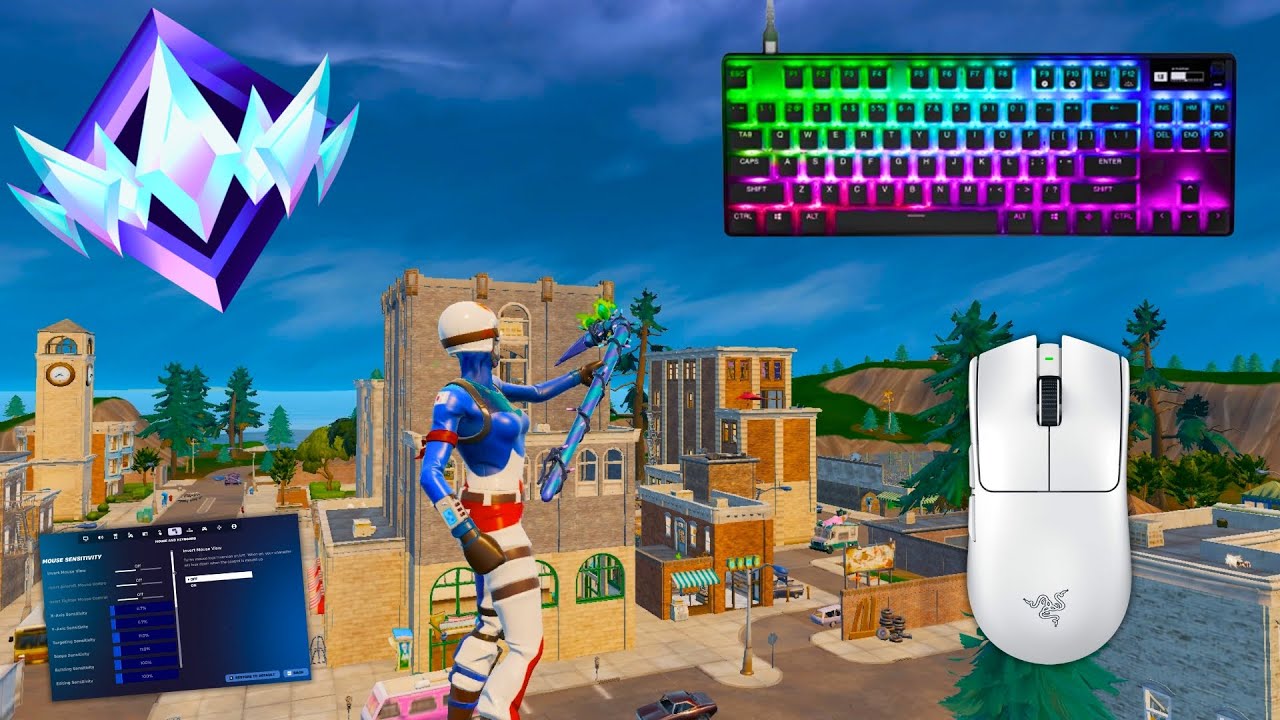 *NEW* Best Keyboard & Mouse SETTINGS For Fortnite Chapter 7 + SteelSeries Apex Pro TKL ASMR ЁЯШ┤ background