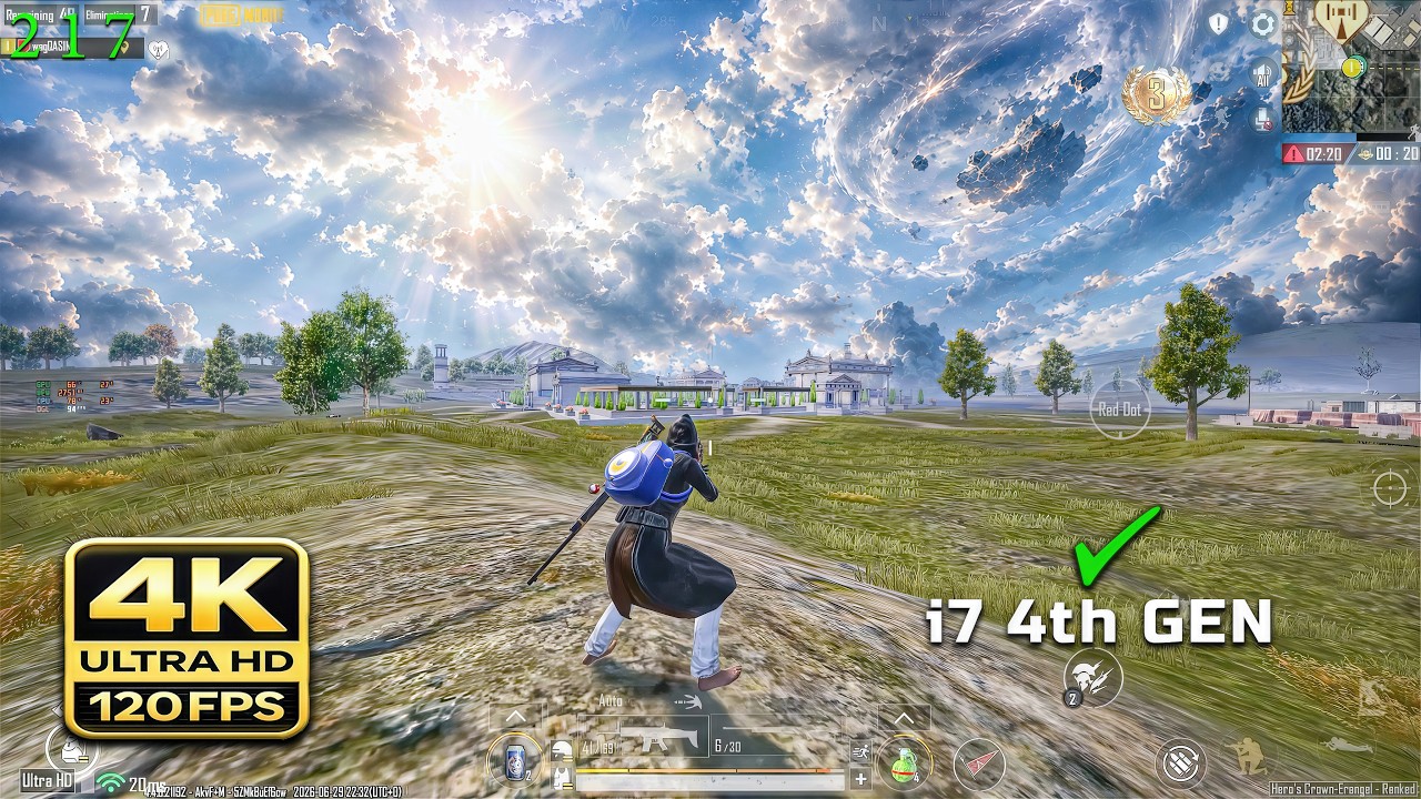 This 4K iPad View Looks INSANE 😱 | PUBG MOBILE Gameplay | ULTRA HD +120 FPS | i7 4th + GTX 1070 | background