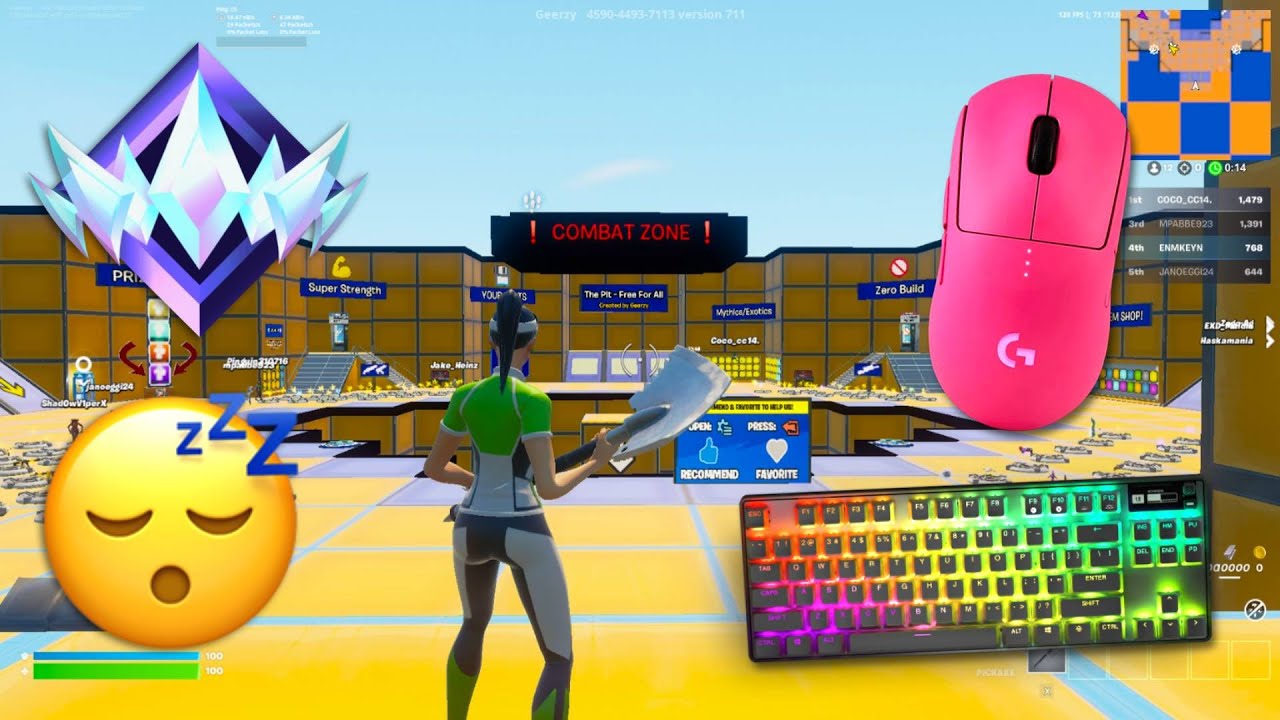 Fortnite The Pit GameplayЁЯСС Apex Pro TKL Satisfying Keyboard ASMRЁЯШ┤ Best SettingsтМия╕П Par Patroller Skin background