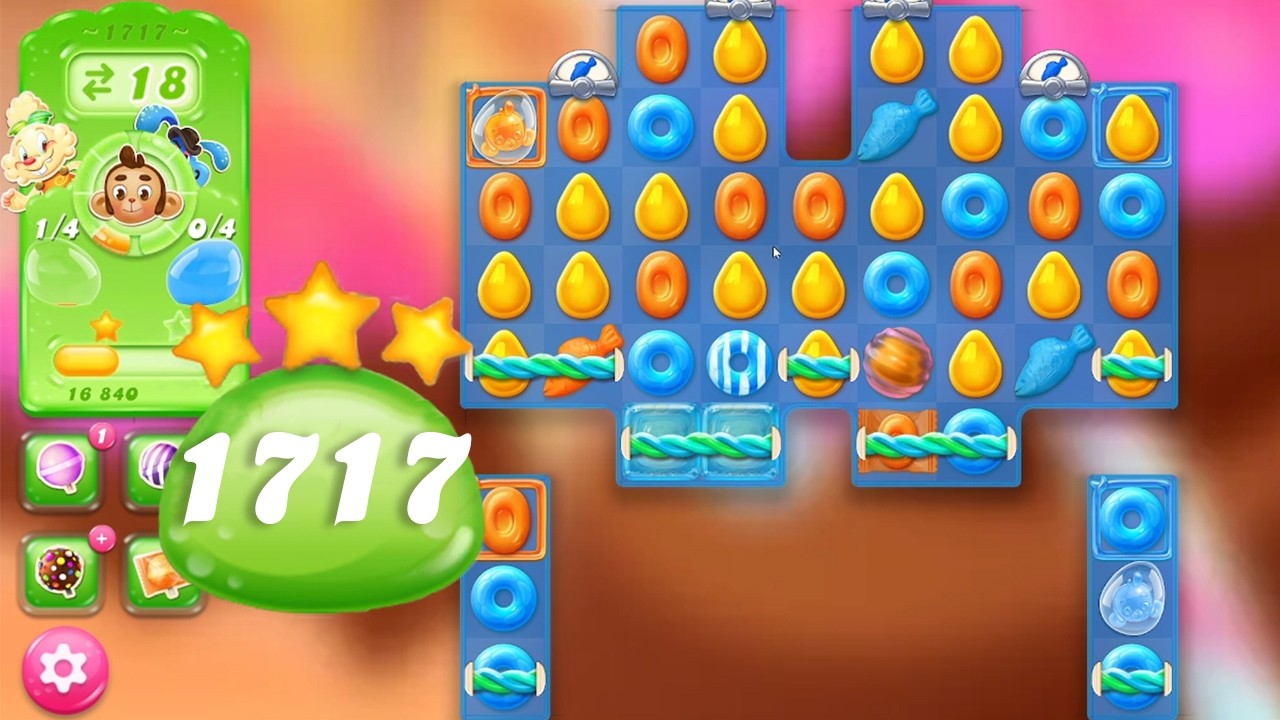 Candy Crush Jelly Saga Level 1717 || 3 Stars πππ background