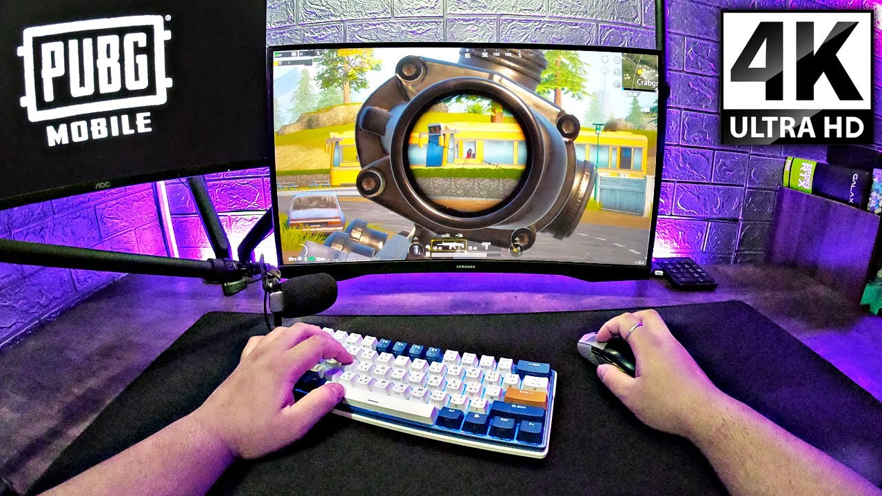 RK61 Plus Keyboard ASMR 😴🌿 | PUBG MOBILE 2.5 PC Emulator 90 FPS + Ultra HD 4K (GoPro POV) background