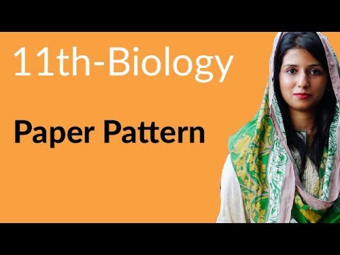 FSc Part 1 Biology Ch. 15 Paper Pattern background
