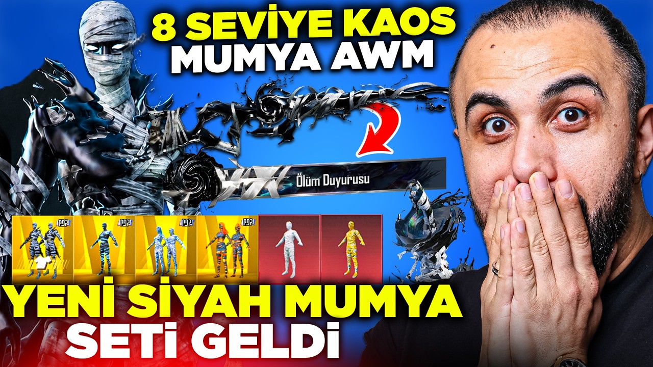 YENİ SİYAH MUMYA VE 8 SEVİYE MUMYA AWM GELDİ!! 😱 TÜM NADİR MUMYALAR GERİ DÖNDÜ! - PUBG Mobile background