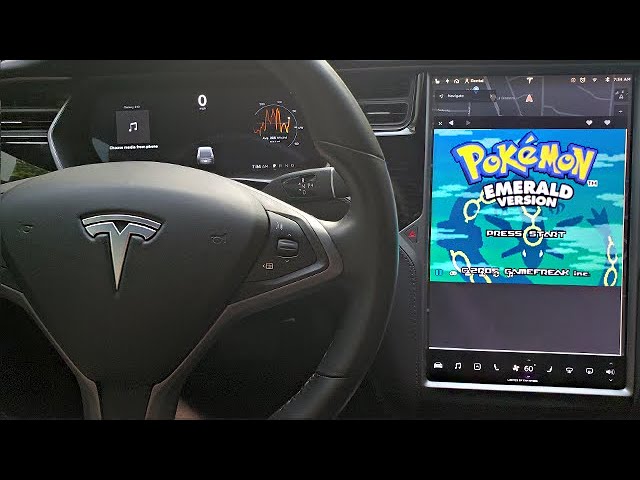 Playing Pokemon...On A TESLA? background