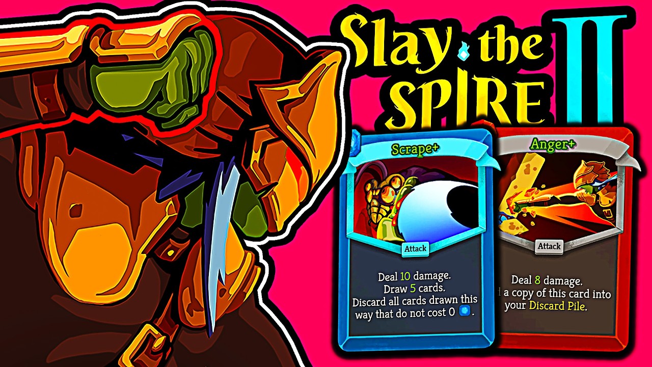 Scrape on Ironclad is INSANE in SLAY THE SPIRE 2 background