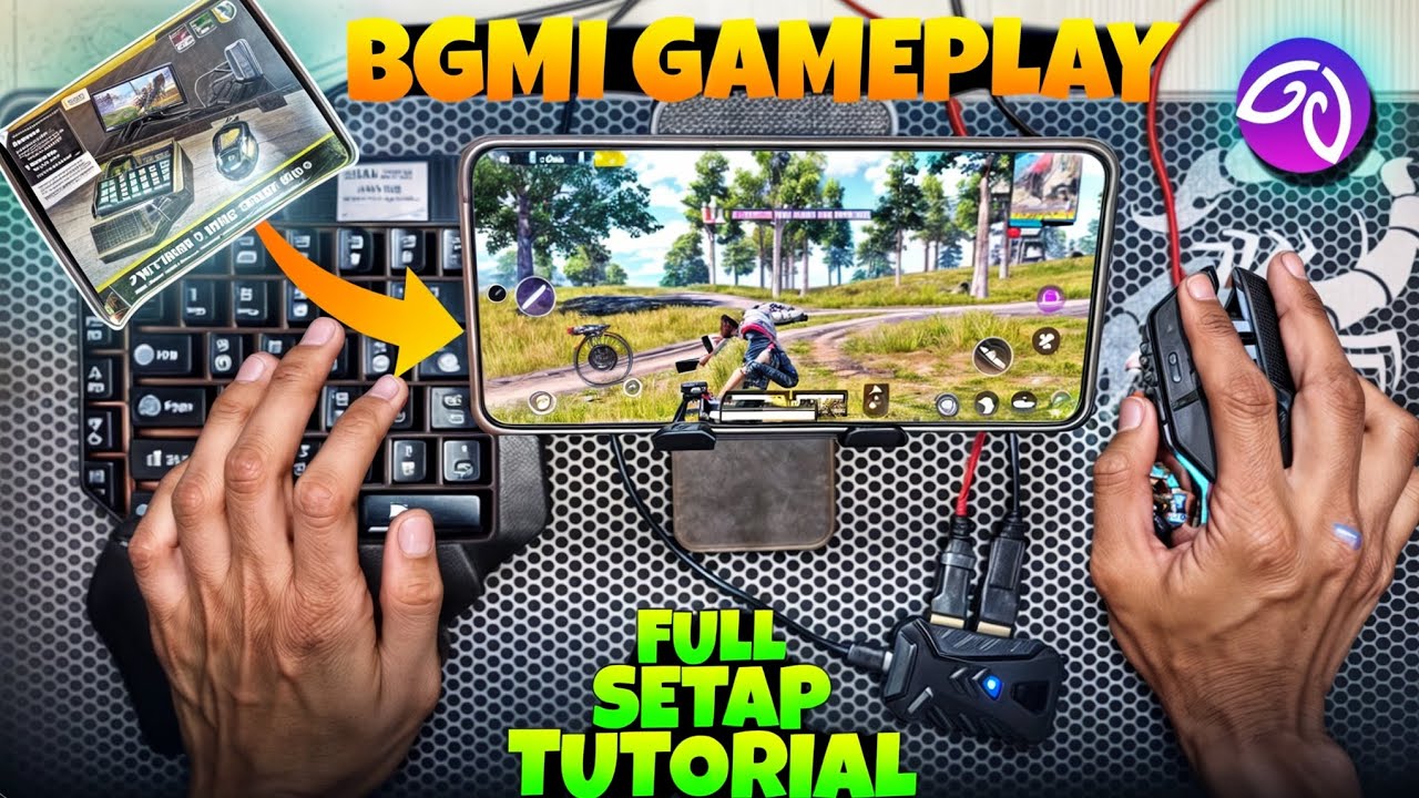 How to Play PUBG or BGMI with keyboard mouse ЁЯУ▓тМия╕ПЁЯЦ▒я╕П || 4 in 1 Mobile game combo pack Unboxing ЁЯШ▒ background