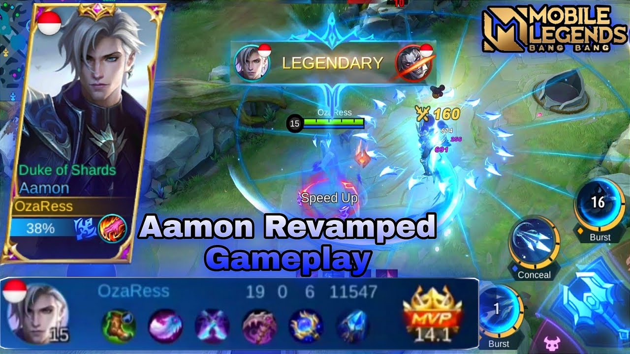 New Aamon Revamp Full Gameplay No Cut No Edit - Mobile Legends Bang Bang backdrop