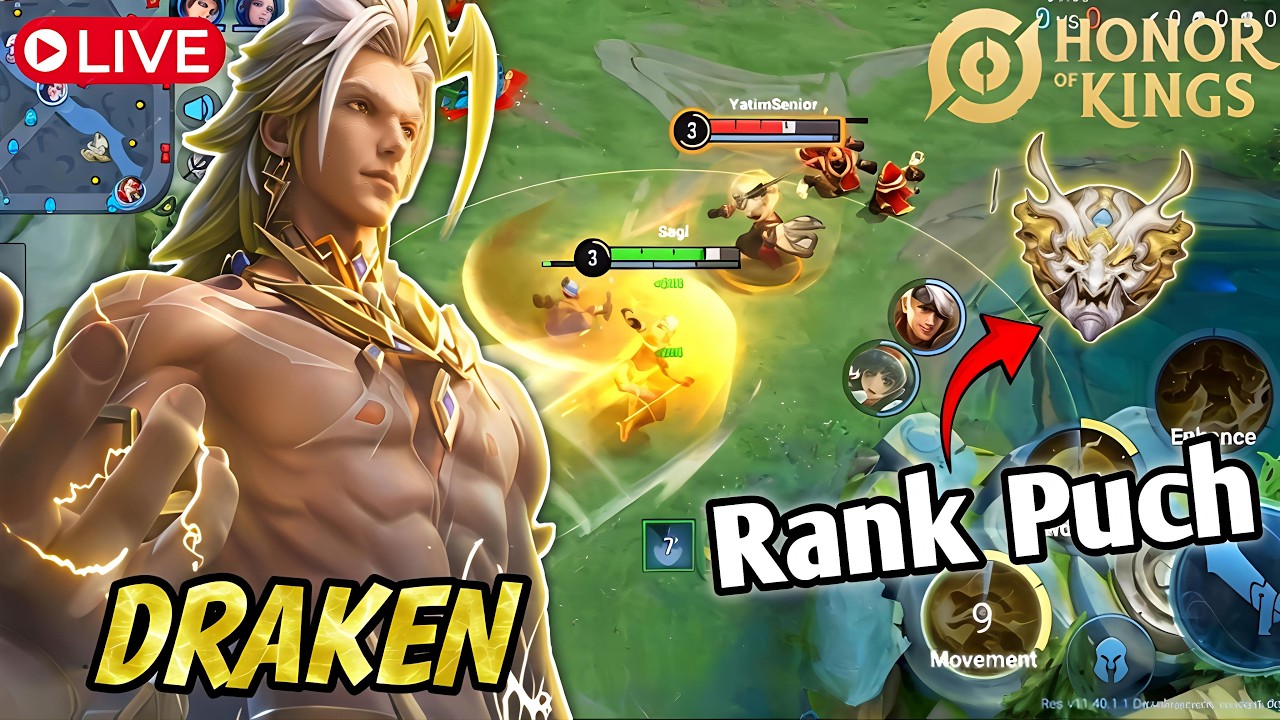 HONOR OF KINGS LIVE 🔴 | Rank Push to Mythic | Intense Gameplay & Clutch Moments | HOK Live Hindi background