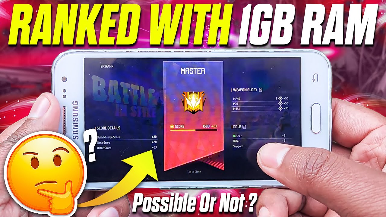Can We Play Free Fire Ranked With 1GB Ram In 2025? background
